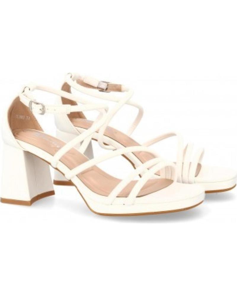 SANDALIAS DE VESTIR SPORT3PUNTO0 JL893 BLANCAS TACÓN BLOQUE VARIOS COLORES