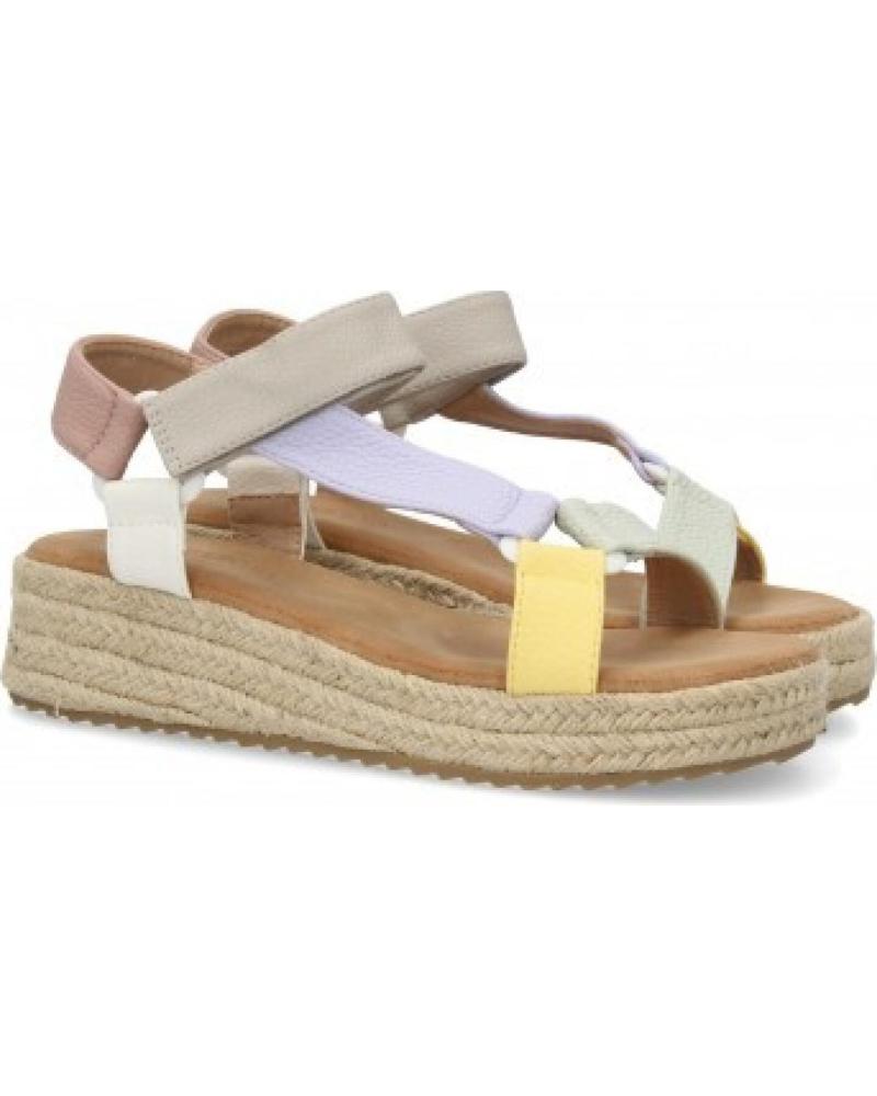 SANDALIAS SPORT3PUNTO0 CF-3037 CON CUÑA DE ESPARTO MULTICOLORES VARIOS COLORES