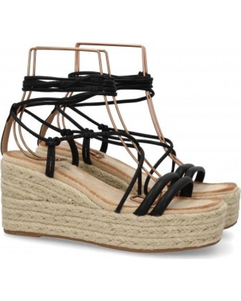 SANDALIAS DE VESTIR SPORT3PUNTO0 JNS336 CON CUÑA ALTA Y LAZADA VARIOS COLORES