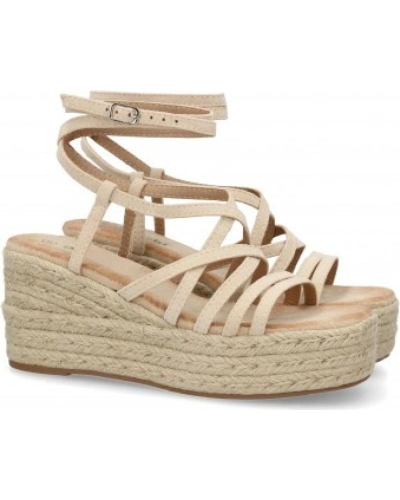 SANDALIAS DE CUÑA ESPARTO CON TIRAS CRUZADAS SPORT3PUNTO0 JNS377 VARIOS COLORES