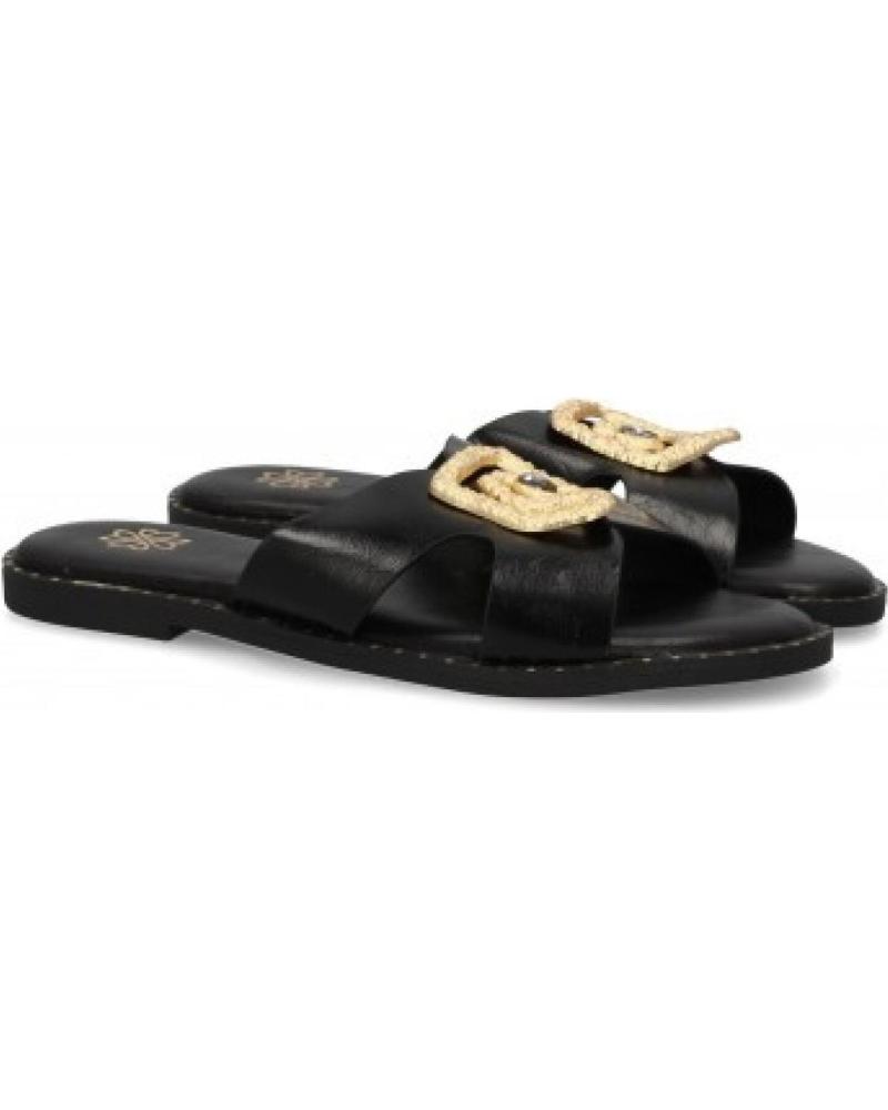 SANDALIAS DE DEDO SPORT3PUNTO0 AA-29 NEGRAS CON HEBILLA DORADA VARIOS COLORES