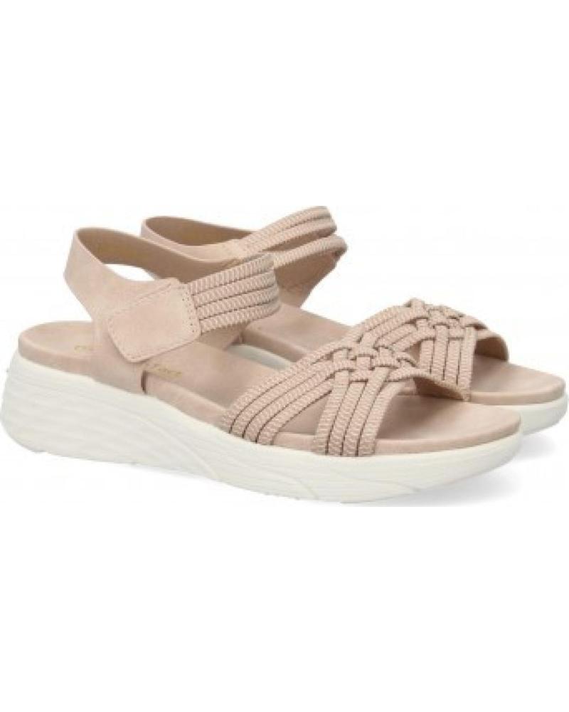 SANDALIAS DE CUÑA SPORT3PUNTO0 NS-5150 CON TIRAS TEJIDAS Y CIERRE DE VELCRO VARIOS COLORES