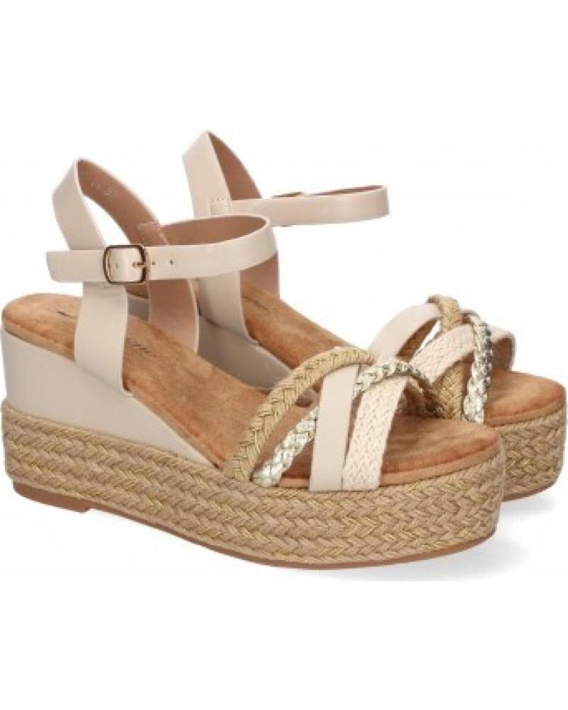 SANDALIAS CUÑA SPORT3PUNTO0 F260-14 BEIGE VARIOS COLORES