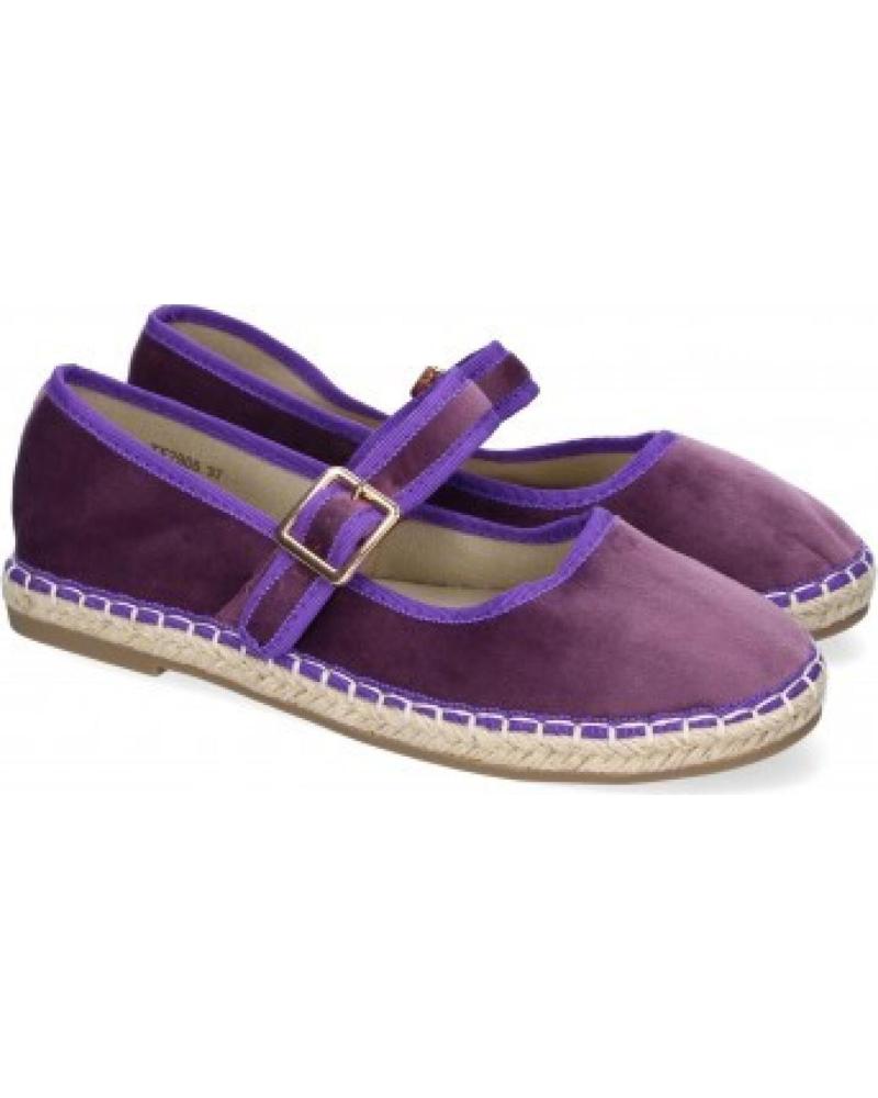 SPORT3PUNTO0 BAILARINAS DE TERCIOPELO TF2905 CON CORREA VARIOS COLORES