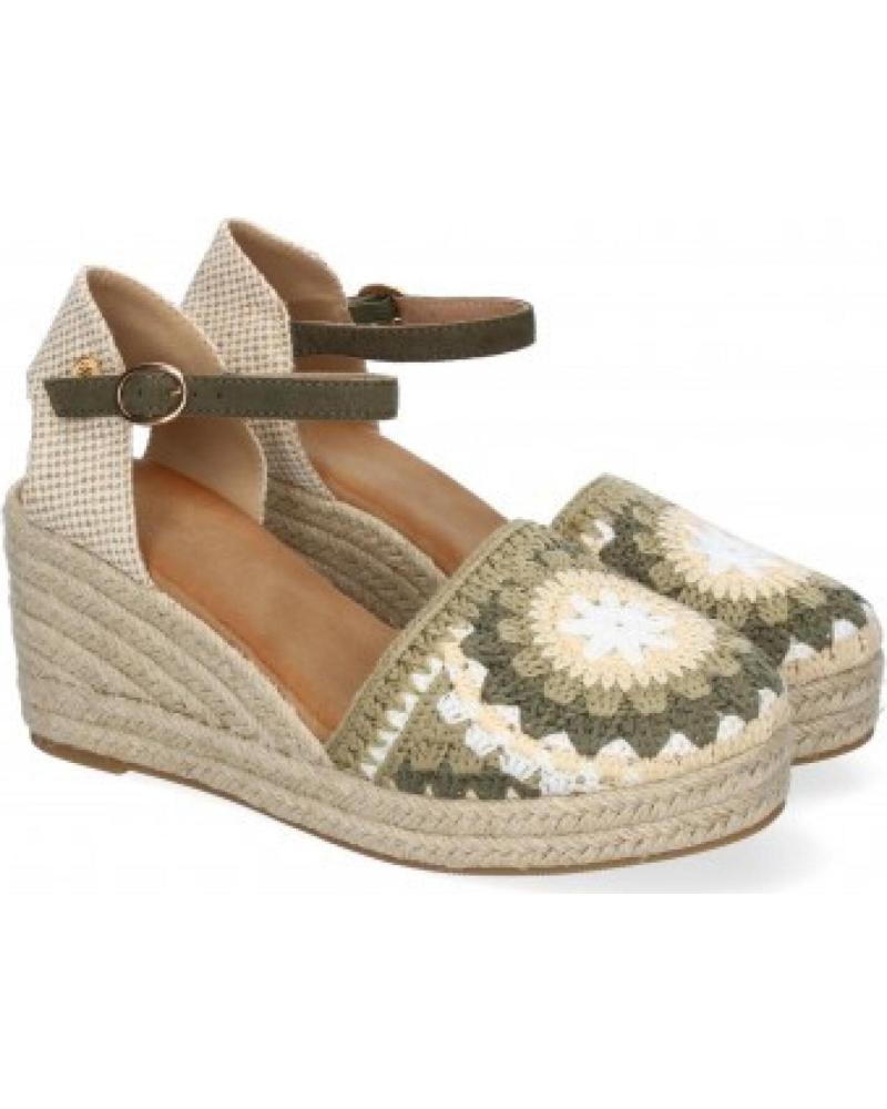 SPORT3PUNTO0 SANDALIAS DE VESTIR CON CUÑA Y DETALLE FLORAL CF-5039 VARIOS COLORES