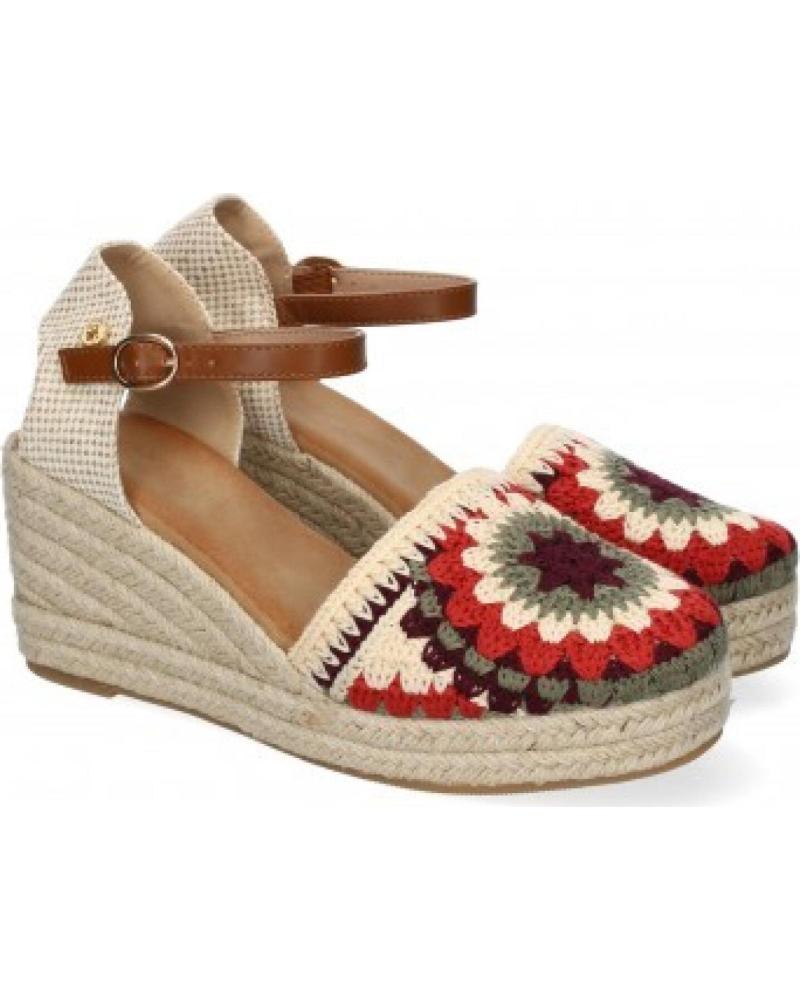 SPORT3PUNTO0 SANDALIAS DE VESTIR CON CUÑA Y DISEÑO CIRCULAR CF-5039 VARIOS COLORES