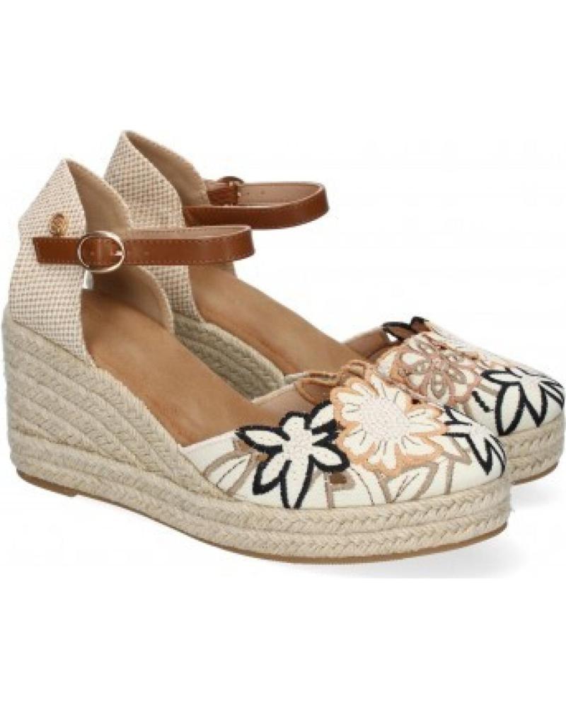 SANDALIAS DE VESTIR SPORT3PUNTO0 CF-3420 CON CUÑA Y DETALLE FLORAL VARIOS COLORES