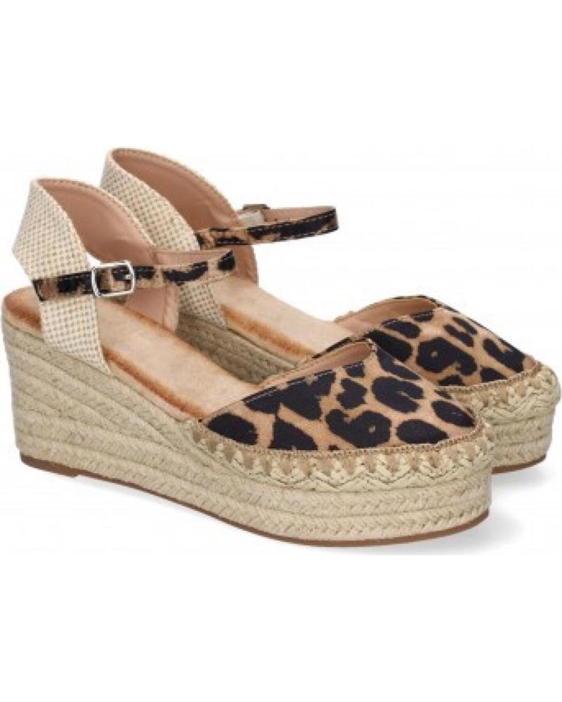 SANDALIAS DE CUÑA SPORT3PUNTO0 CON ESTAMPADO LEOPARDO VARIOS COLORES