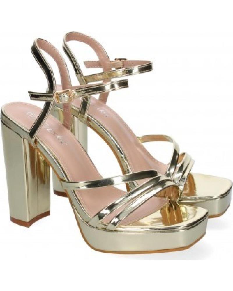 SANDALIAS DE DEDO SPORT3PUNTO0 JL608 CON TACÓN DORADO VARIOS COLORES