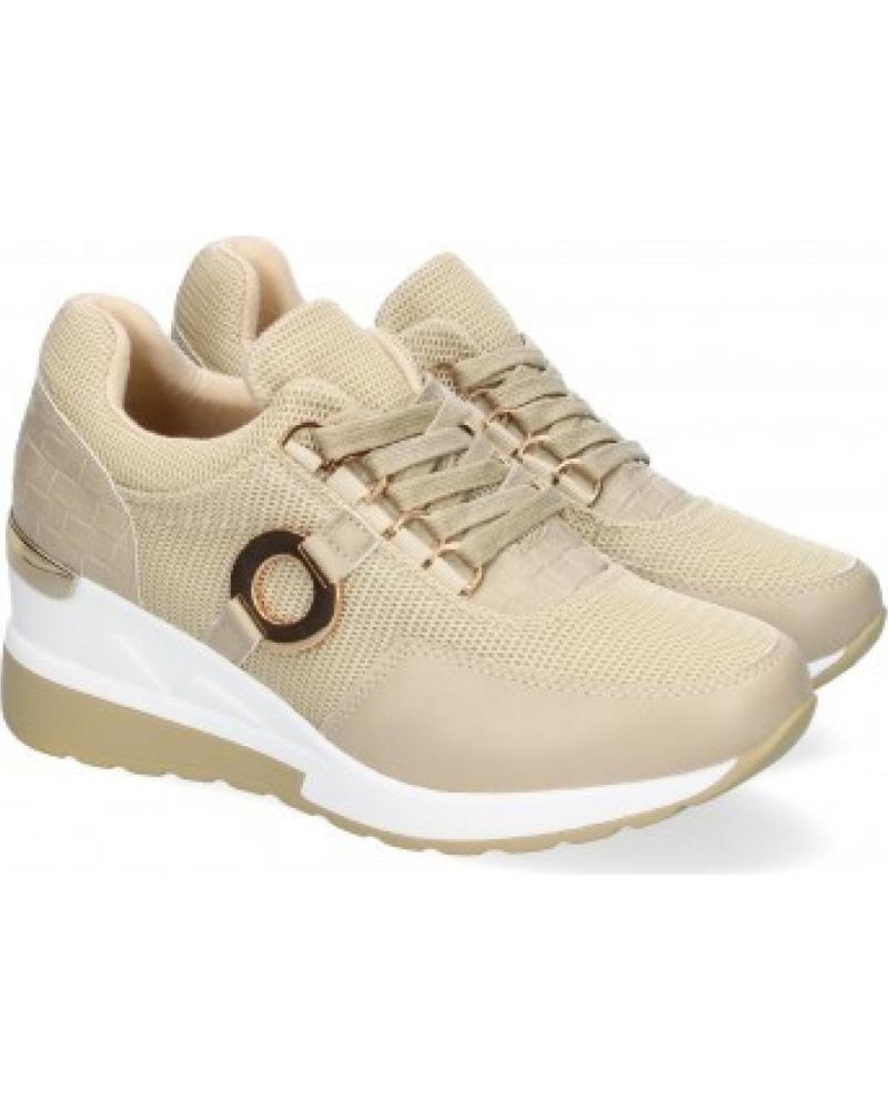 ZAPATILLAS CASUALES SPORT3PUNTO0 BEIGE CON DETALLE METÁLICO Y CUÑA VARIOS COLORES