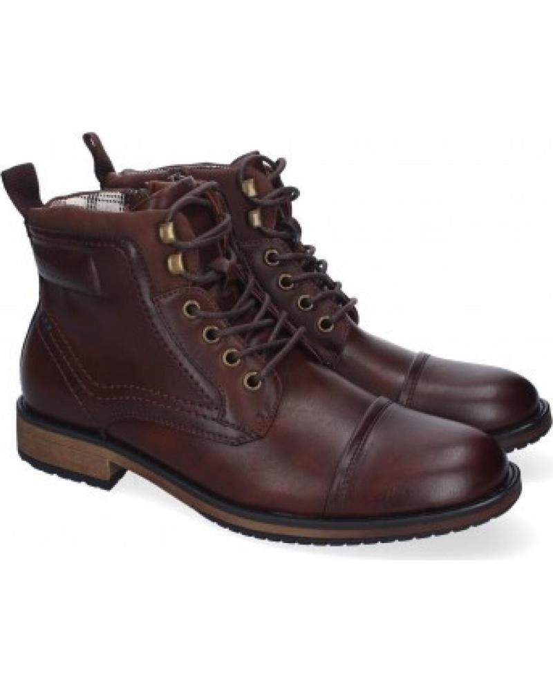 BOTAS DE CUERO SPORT3PUNTO0 VRAE-98 HOMBRE CORDONES MARRONES OSCUROS VARIOS COLORES
