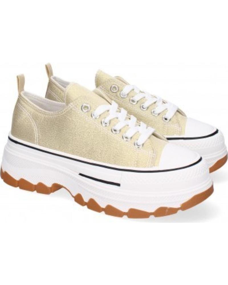 ZAPATILLAS CASUAL SPORT3PUNTO0 EV-99 ORO CON PLATAFORMA VARIOS COLORES