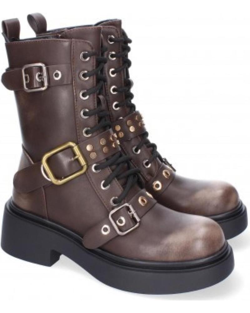 BOTAS SPORT3PUNTO0 52122 CON CORDONES Y HEBILLAS PARA MUJER VARIOS COLORES