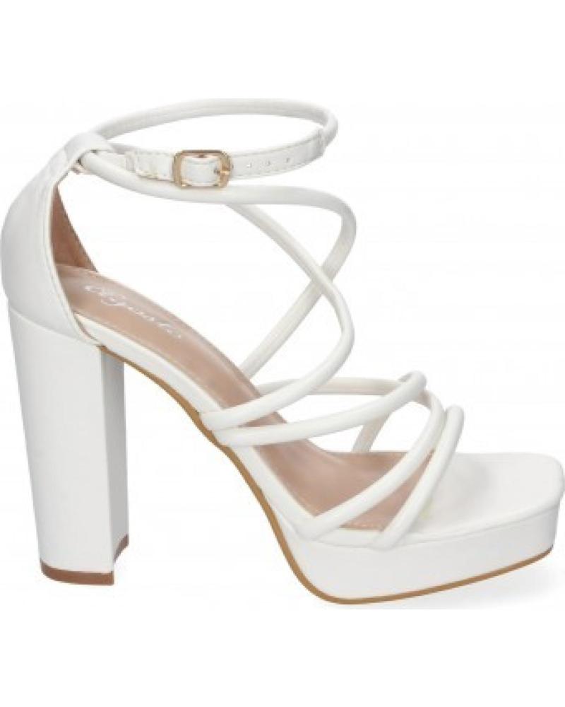 SANDALIAS DE TACÓN PLATAFORMA SPORT3PUNTO0 CON TIRAS CRUZADAS VARIOS COLORES