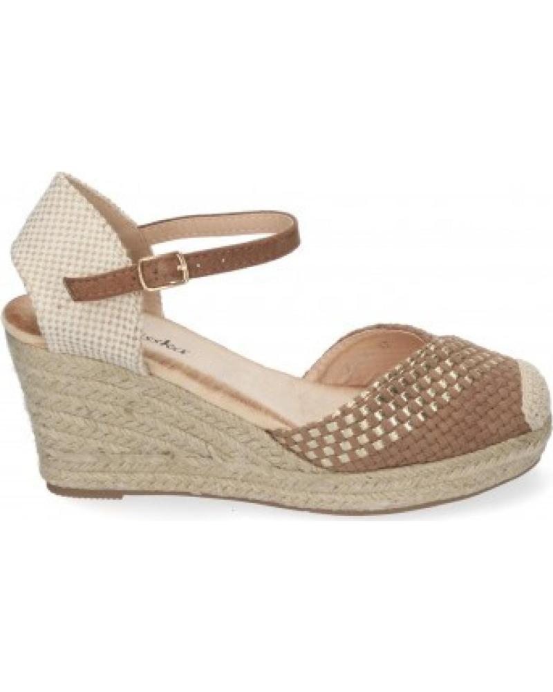 SANDALIAS DE CUÑA SPORT3PUNTO0 CON ESPARTO Y PULSERA VARIOS COLORES