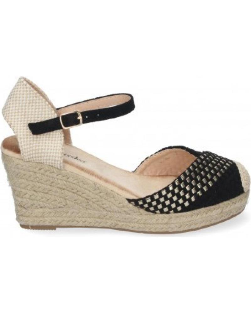 SANDALIAS DE CUÑA SPORT3PUNTO0 TIPO ESPARTO CON PULSERA VARIOS COLORES