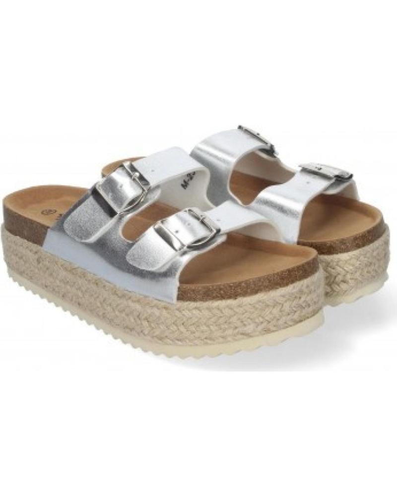 SANDALIA SPORT3PUNTO0 M-239 PLATA DOBLE CORREA PLATAFORMA VARIOS COLORES