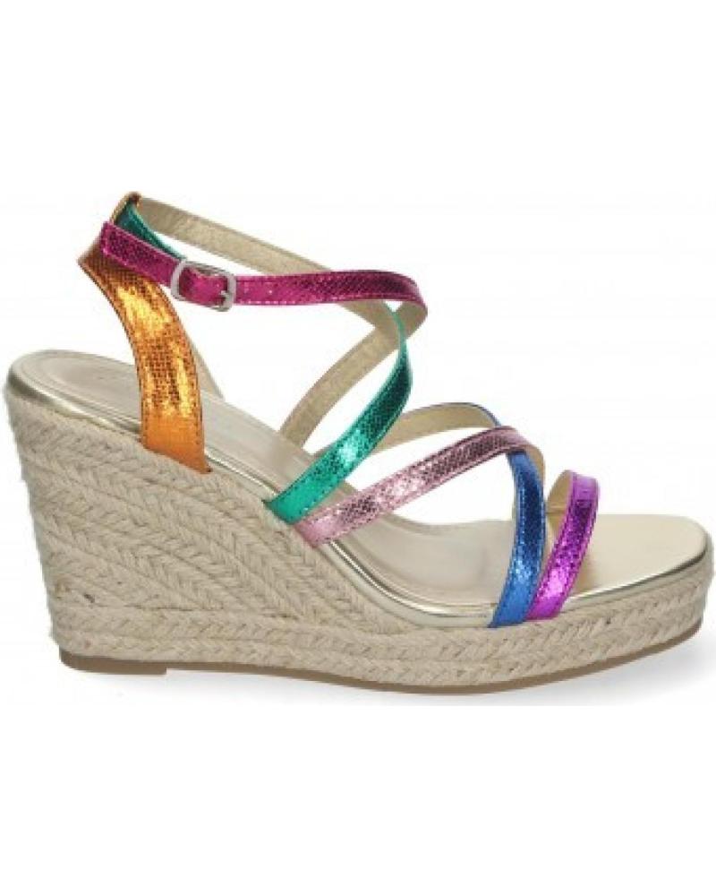 SANDALIAS DE CUÑA MULTICOLOR SPORT3PUNTO0 JNS-5Q34 VARIOS COLORES
