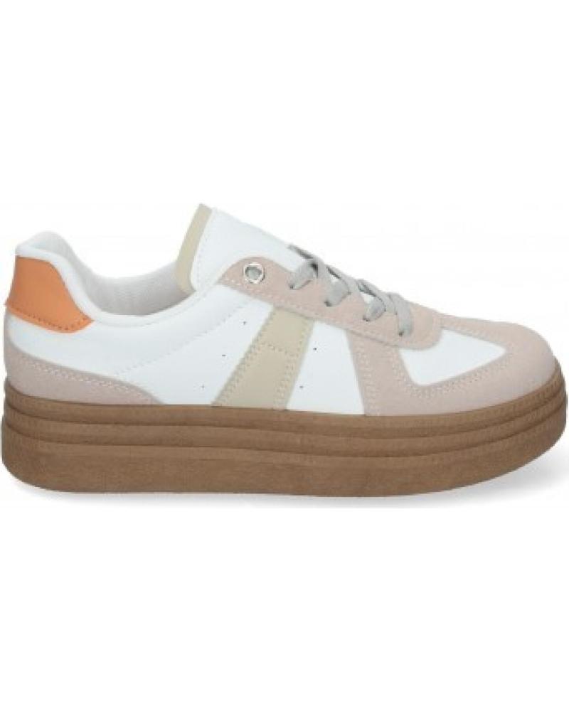 ZAPATILLAS CASUAL SPORT3PUNTO0 MODELO 7590 CON DETALLES BEIGE VARIOS COLORES