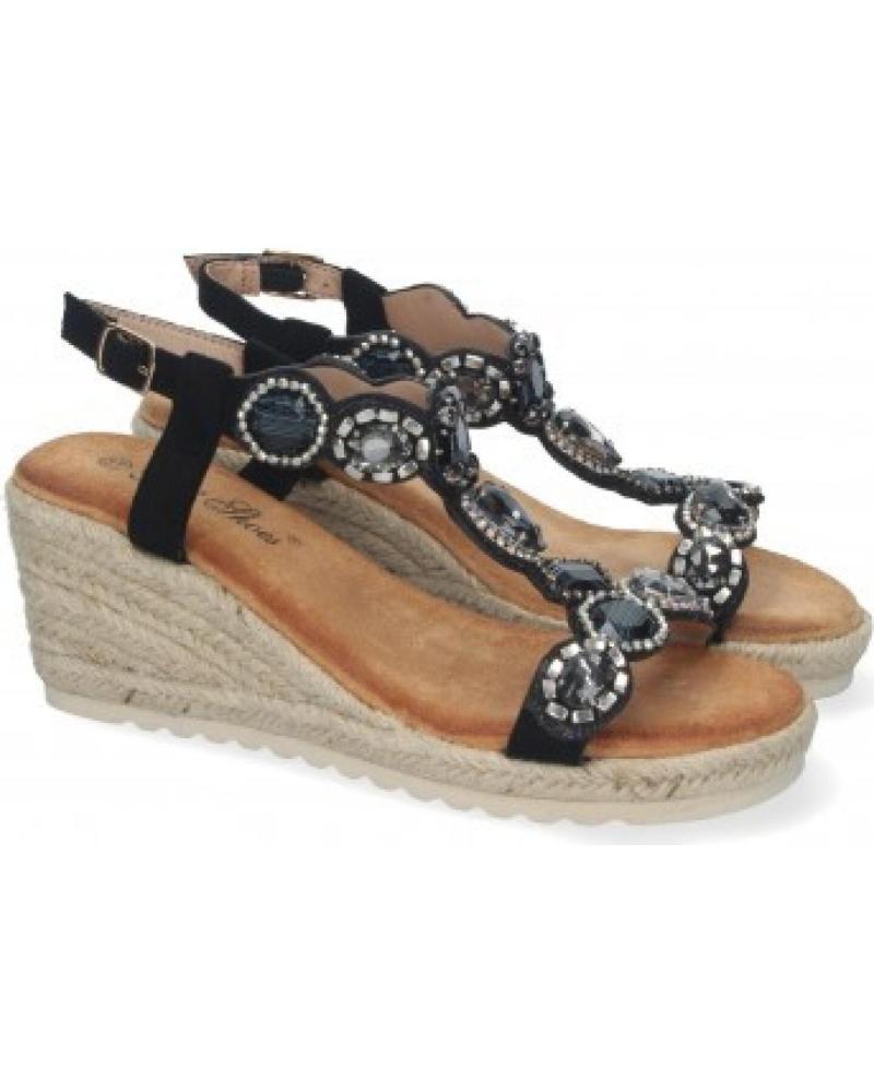 SANDALIA DE CUÑA SPORT3PUNTO0 WH-5Q13 CON PEDRERÍA VARIOS COLORES