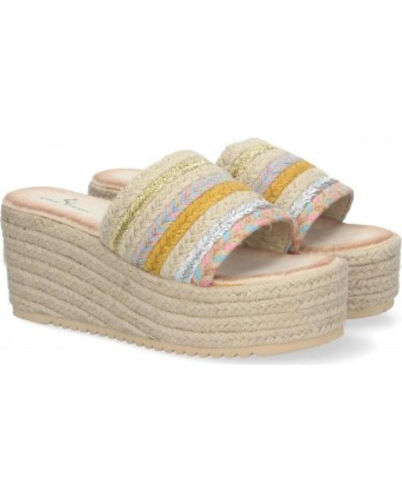 SANDALIAS DE CUÑA SPORT3PUNTO0 TF5138 CAMEL VARIOS COLORES