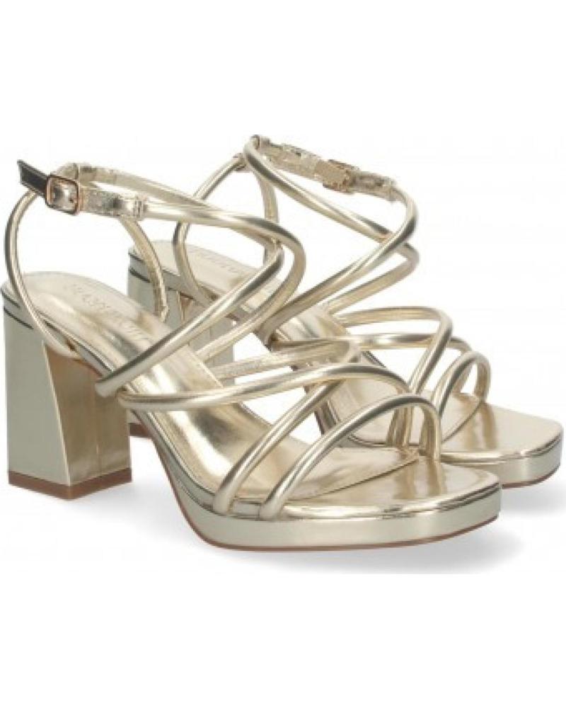 SPORT3PUNTO0 SANDALIAS DE TACÓN CON TIRAS CRUZADAS BL-3078 ORO VARIOS COLORES