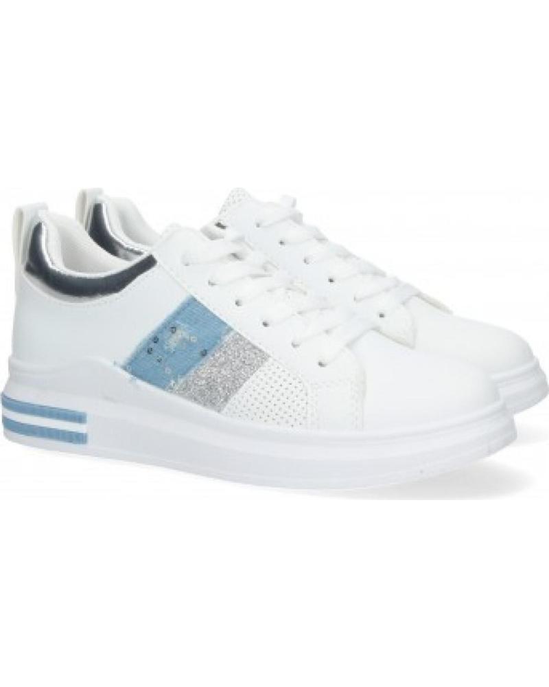 ZAPATILLAS DEPORTIVAS SPORT3PUNTO0 FC-13 CON DETALLES AZULES Y PLATA VARIOS COLORES