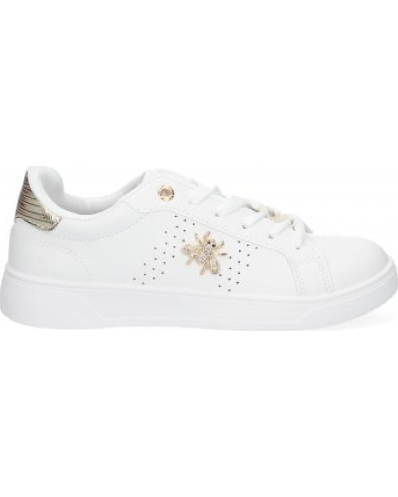 ZAPATILLAS CASUAL MUJER SPORT3PUNTO0 FC-15 DORADAS CON DETALLES VARIOS COLORES
