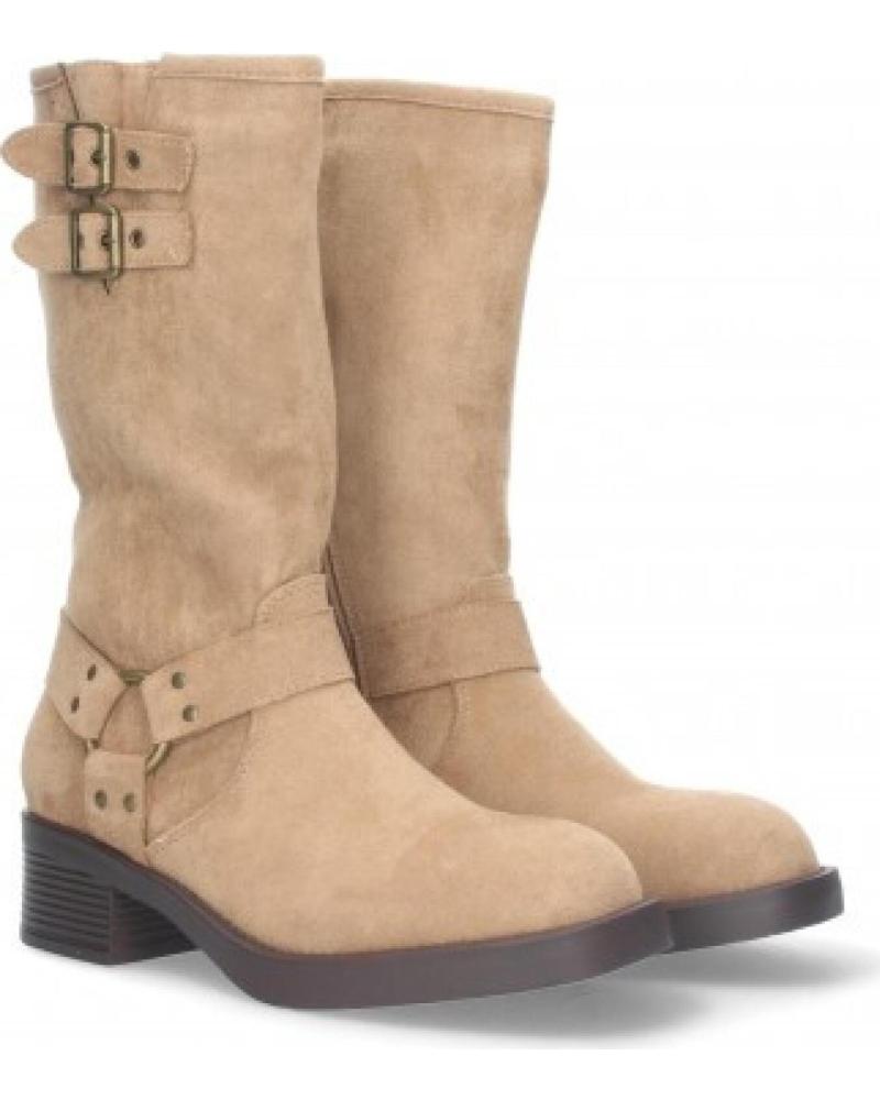 BOTAS SPORT3PUNTO0 S-2508 MUJER HEBILLAS DECORATIVAS BEIGE VARIOS COLORES