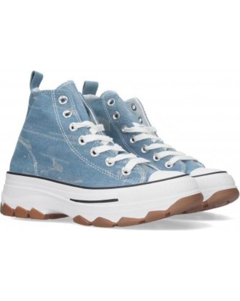 ZAPATILLAS ALTAS DE LONA JEANS SPORT3PUNTO0 EV-100 MUJER VARIOS COLORES