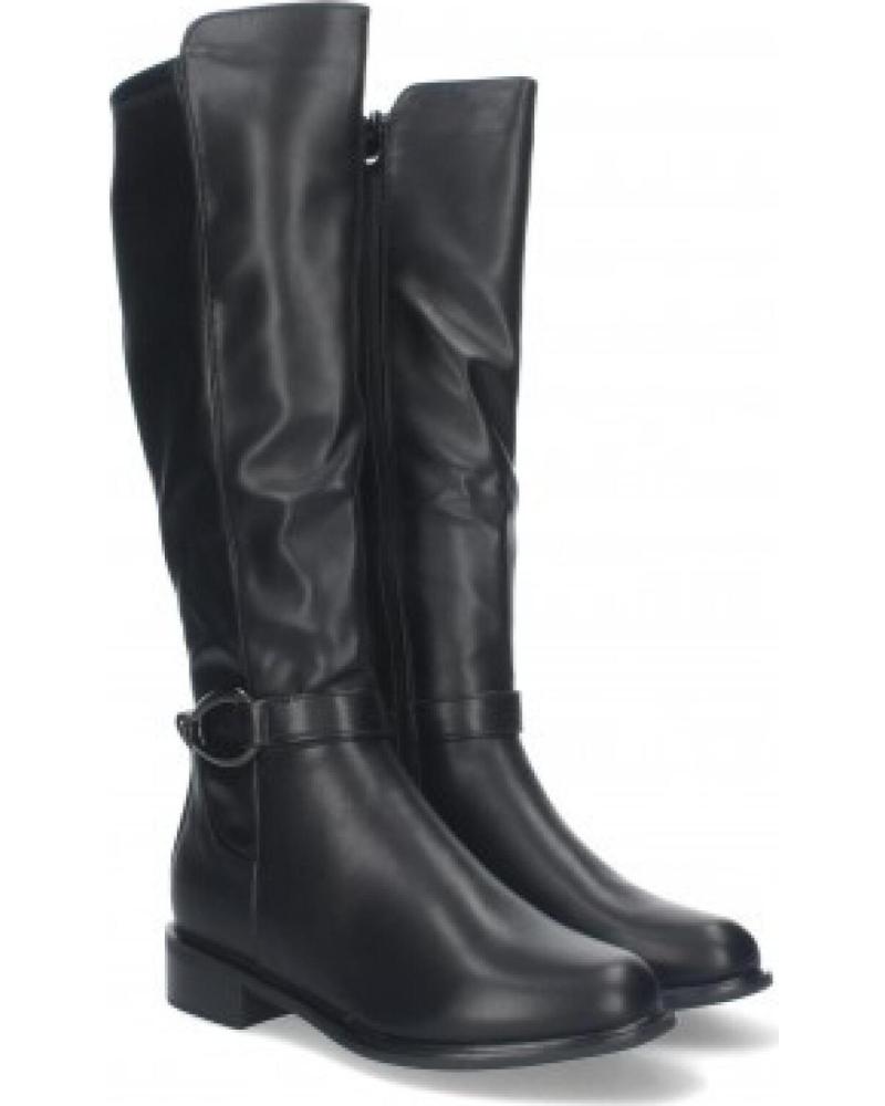 BOTAS ALTAS MUJER SPORT3PUNTO0 ZS-95 NEGRAS CON DETALLE DE HEBILLA DOBLE VARIOS COLORES