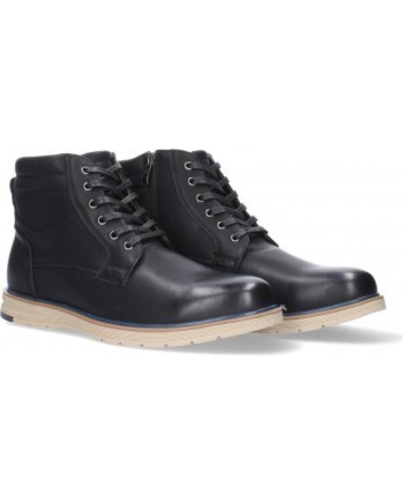 BOTAS DE PIEL SPORT3PUNTO0 LJ1950 NEGRA CON CORDONES VARIOS COLORES