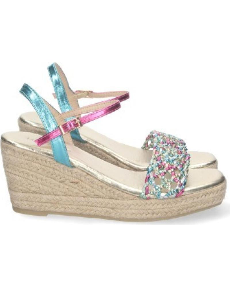 SANDALIAS DE CUÑA SPORT3PUNTO0 A-2406 CON TIRAS MULTICOLOR PARA MUJER VARIOS COLORES