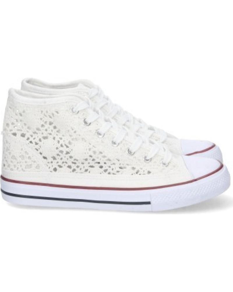 ZAPATILLAS CASUAL SPORT3PUNTO0 EV-98 MEDIA CAÑA CON ENCAJE PARA MUJER VARIOS COLORES