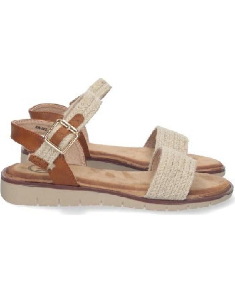 SANDALIAS MUJER SPORT3PUNTO0 RR-002 BEIGE TIRA CRUZADA VARIOS COLORES