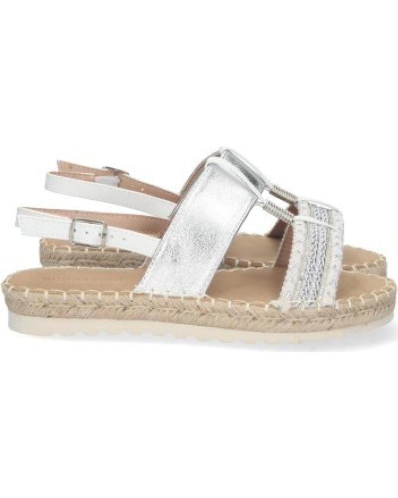 SANDALIAS SPORT3PUNTO0 CON TIRA DE TOBILLO Y SUELA DE ESPARTO VARIOS COLORES