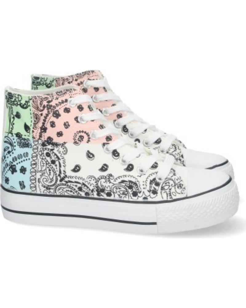 ZAPATILLAS ALTAS CASUALES SPORT3PUNTO0 6P10 PATCHWORK BLANCO VARIOS COLORES