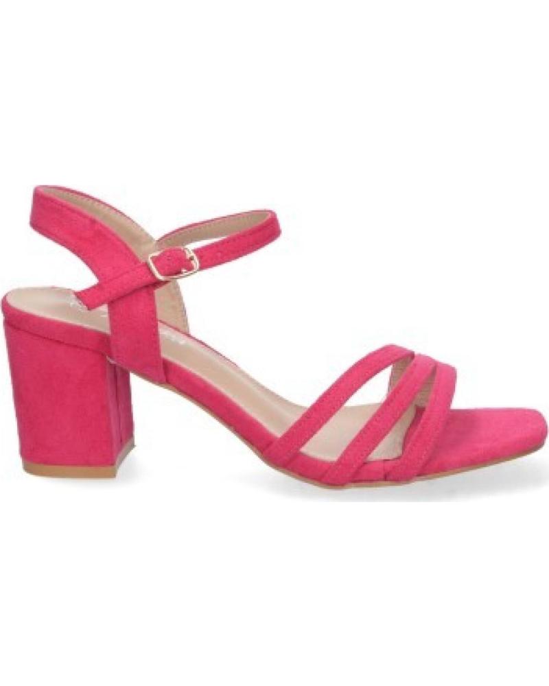 SANDALIAS VESTIR SPORT3PUNTO0 YG621 TACÓN BLOQUE FUCSIA VARIOS COLORES
