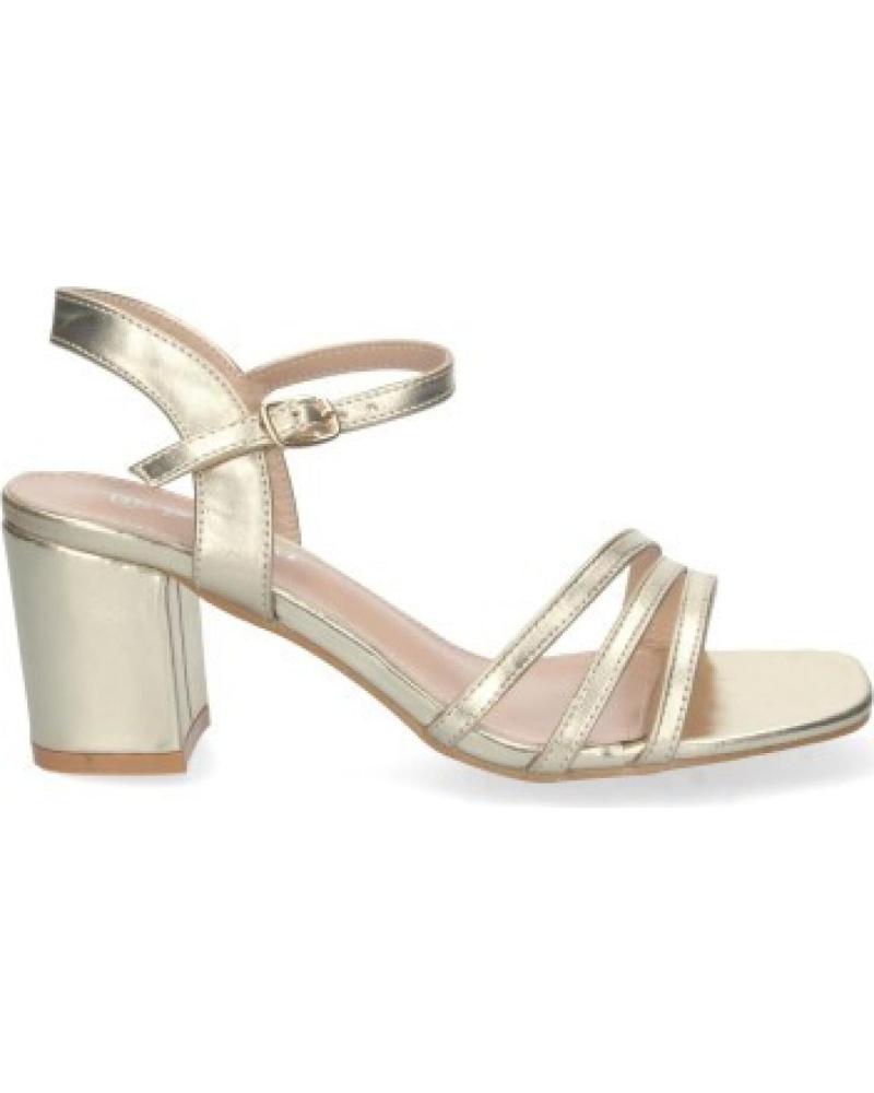 SANDALIAS VESTIR SPORT3PUNTO0 YG621 TACÓN BLOQUE ORO VARIOS COLORES