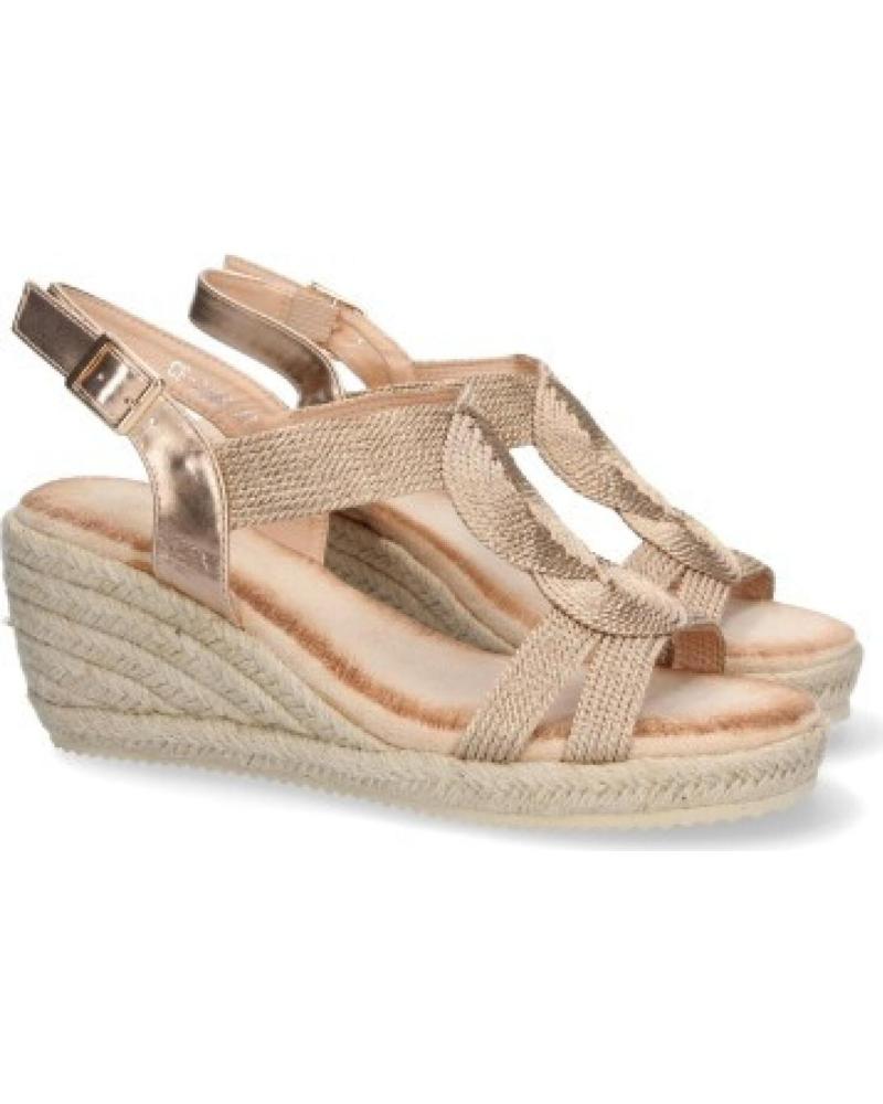 SANDALIAS SPORT3PUNTO0 CON CUÑA ESPARTO Y TIRAS CRUZADAS VARIOS COLORES