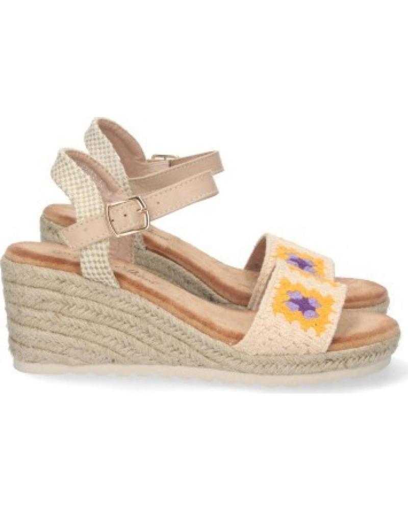 SANDALIAS DE CUÑA SPORT3PUNTO0 CON DETALLE FLORAL VARIOS COLORES