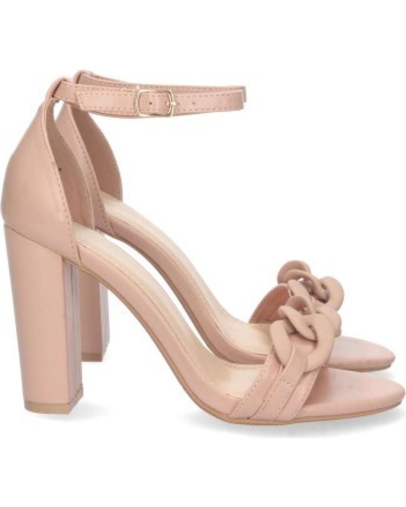 SANDALIAS DE VESTIR SPORT3PUNTO0 A30-71 CON TACÓN GRUESO Y DETALLE DE CADENA VARIOS COLORES