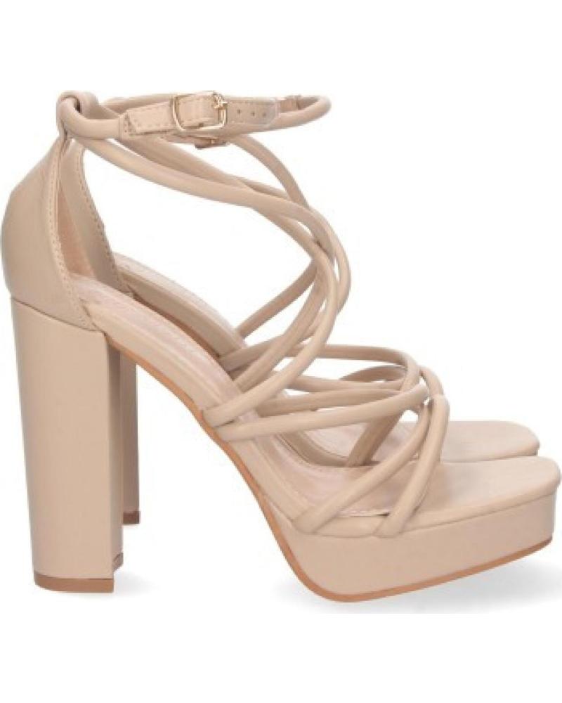 SANDALIAS DE VESTIR CON PLATAFORMA Y TACÓN ALTO SPORT3PUNTO0 2BL-2099 BEIGE VARIOS COLORES