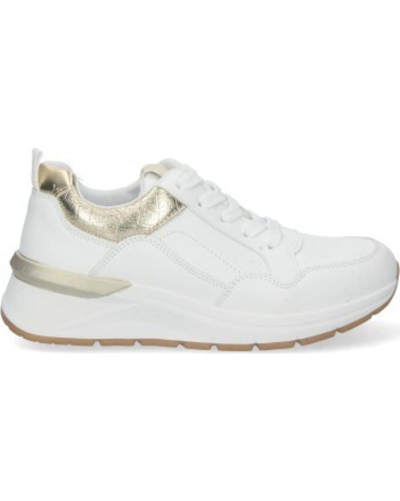 ZAPATILLAS DEPORTIVAS CASUALES SPORT3PUNTO0 CD-2314 BLANCAS CON DETALLES DORADOS VARIOS COLORES