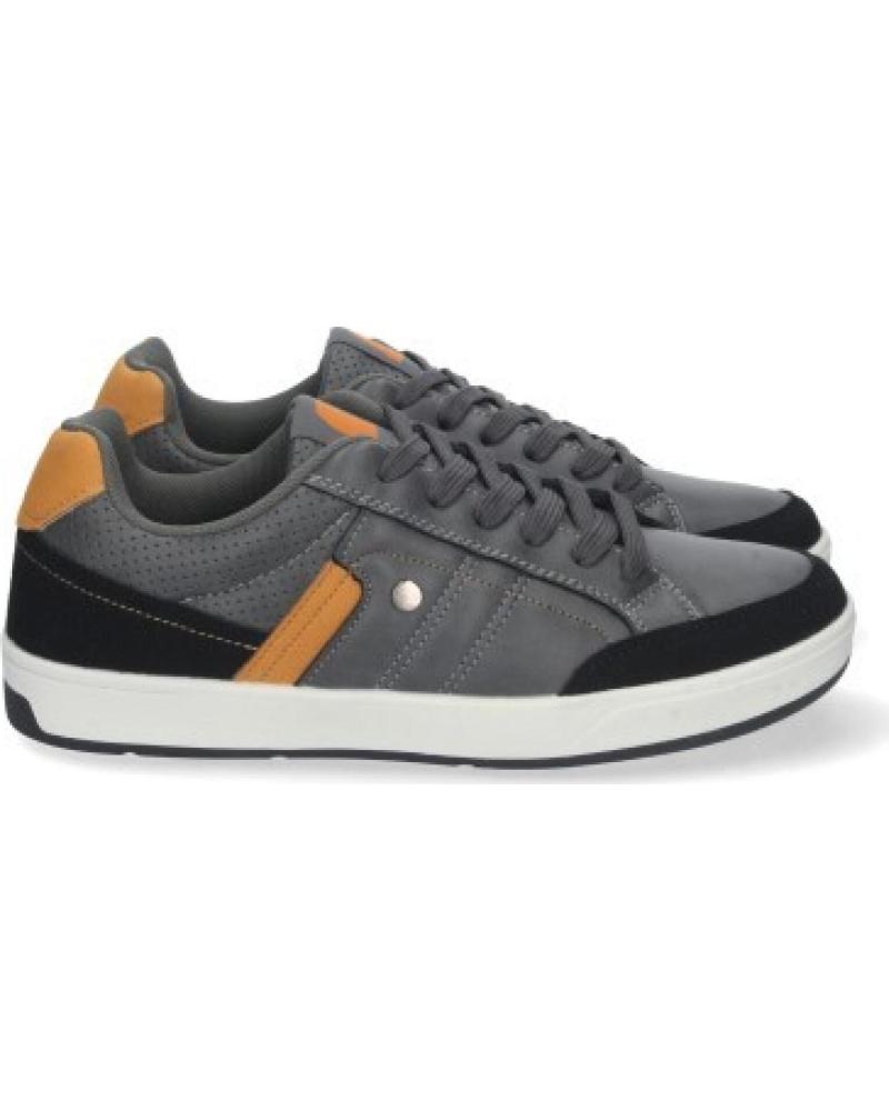 ZAPATILLAS SPORT3PUNTO0 M001 GRIS CON DETALLES CAMEL VARIOS COLORES