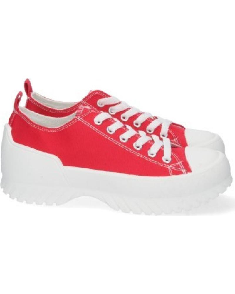 ZAPATILLAS BAJAS SPORT3PUNTO0 BO26-107 ROJAS DE LONA CON CORDONES VARIOS COLORES