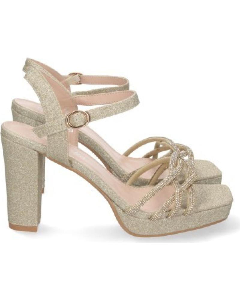 SANDALIAS DE TACÓN SPORT3PUNTO0 WXL600 DORADAS CON TIRAS CRUZADAS VARIOS COLORES