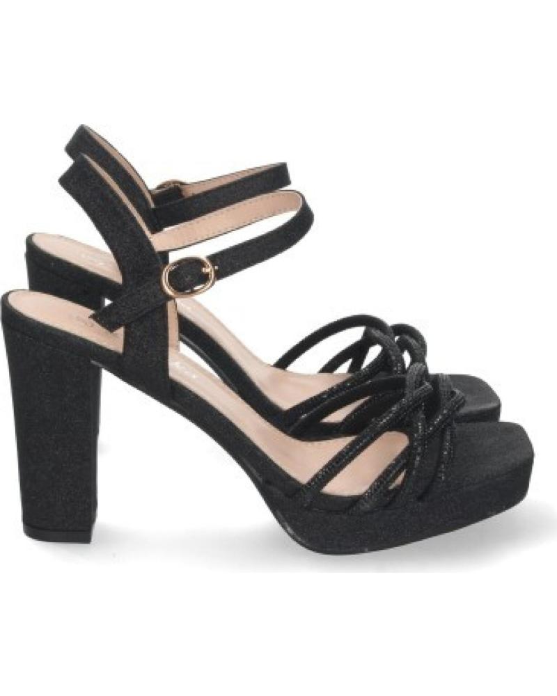 SANDALIAS DE VESTIR SPORT3PUNTO0 WXL600 CON TACÓN CUADRADO NEGRO VARIOS COLORES