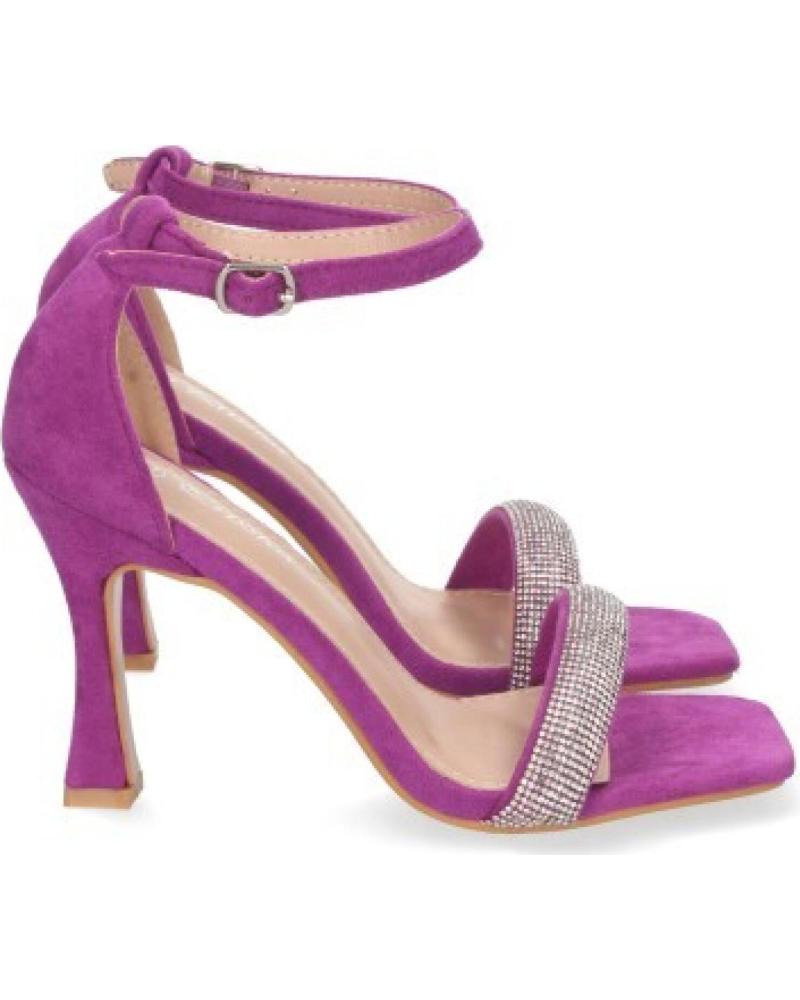 SANDALIAS DE VESTIR SPORT3PUNTO0 JL8553 LILA CON TACÓN FINO Y PEDRERÍA VARIOS COLORES
