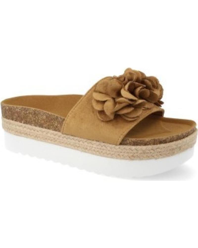 CHANCLAS SPORT3PUNTO0 CAMEL CON ADORNO FLORAL VARIOS COLORES